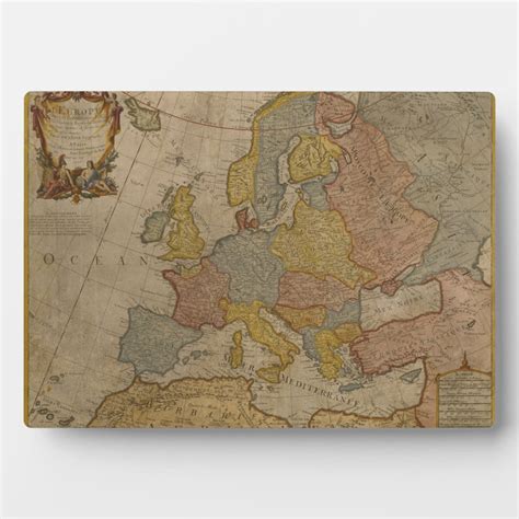Map of Europe | 1700 Plaque | Zazzle