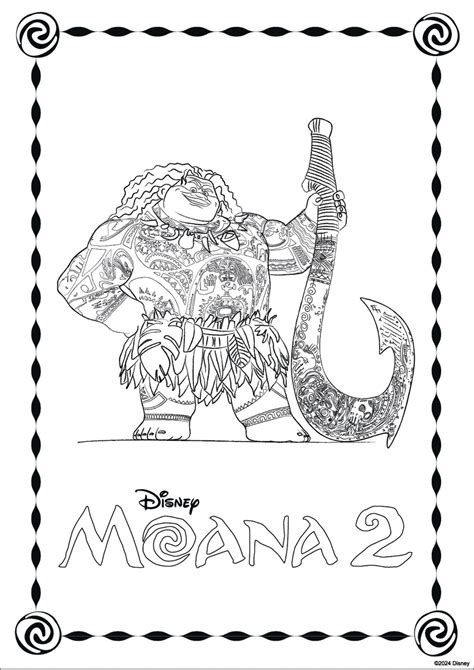 Free Printable Moana 2 Coloring Pages for Kids - Seeing Dandy Blog