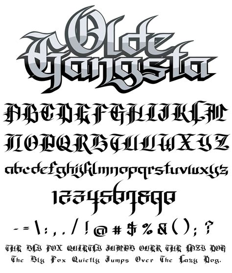 Graffiti Fonts - Olde Gangsta in 2021 | Graffiti lettering fonts ...