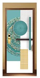 DECOR PRODUCTION Door Wallpaper | Strong PVC Material Decorative ...