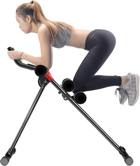 gihusrzx Abdominal Trainer Ab Workout Equipment, Core & Ab Trainer Machine at Home Gym, Foldable ...