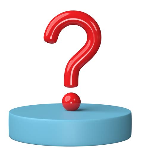 3D question mark icon or ask faq answer solution isolated on ...