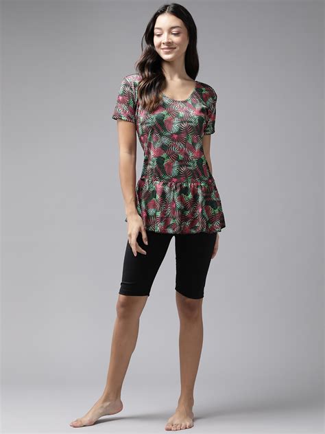 Buy Aarika Women Floral Printed Full Coverage Swim Set - Swimwear for ...