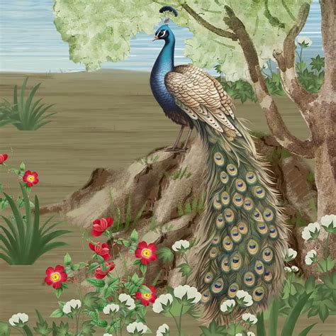 Mughal Theme Indian Wallpaper Design | lifencolors – Art Avenue