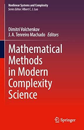 Buy Mathematical Methods in Modern Complexity Science: 33 (Nonlinear ...