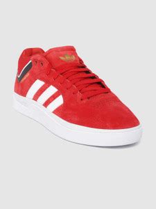 ADIDAS Men Red TYSHAWN Suede Perforated Sneakers Sneakers For Men - Buy ...