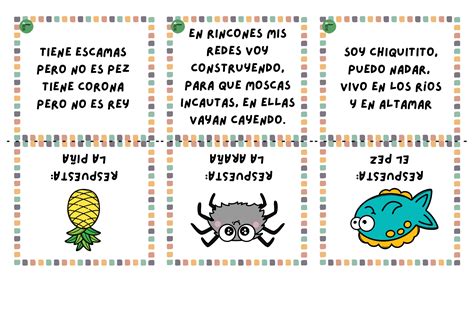 Pack de adivinanzas con respuestas - Orientacion Andujar