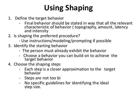 Image result for Shaping Example