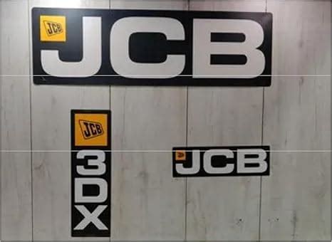 Orignal Vinyl JCB3DX Sticker for All Type JCB3DX Machine (Universal ...