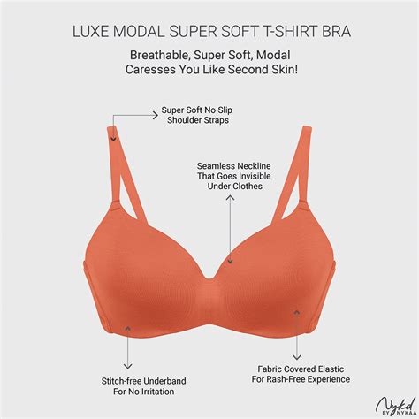 Nykd by Nykaa Super Soft Luxe Modal Padded Non Wired 3/4th Coverage T-