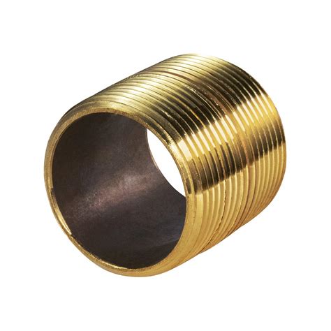 Everflow Supplies NPBR1000 Close Brass Nipple Pipe Fitting with 1 ...