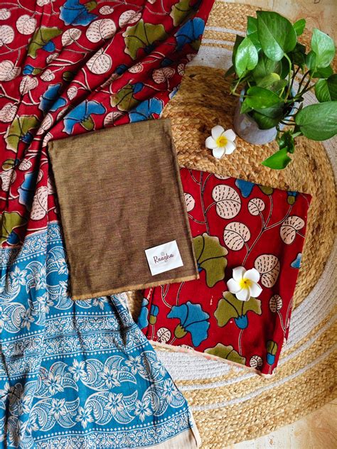Unstitched Kalamkari Cotton Material – Raaghas Clothing