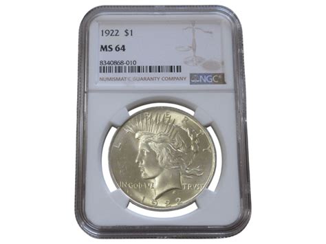 $1 1922 PEACE NGC MS64 #3214 | Auctionninja.com