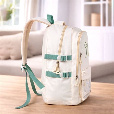 Little Surprise Box Ivory Bow Multi - Pocket School Backpack for Kids ...
