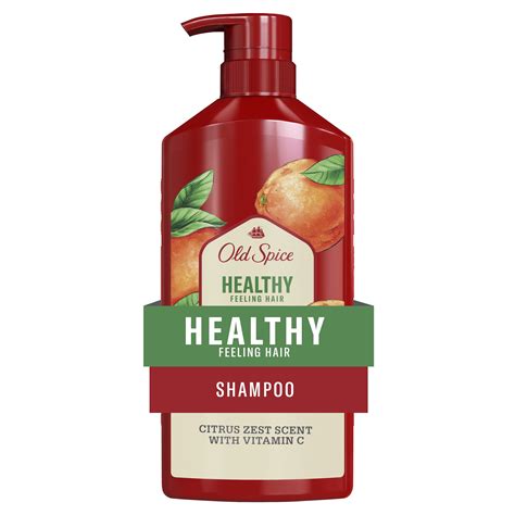 Old Spice Healthy Feeling Hair Shampoo for Men, Citrus Zest Scent with ...