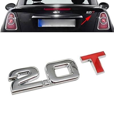 Nawpheki 2.0T Emblem Badge, 3D Metal Chrome Rear India | Ubuy