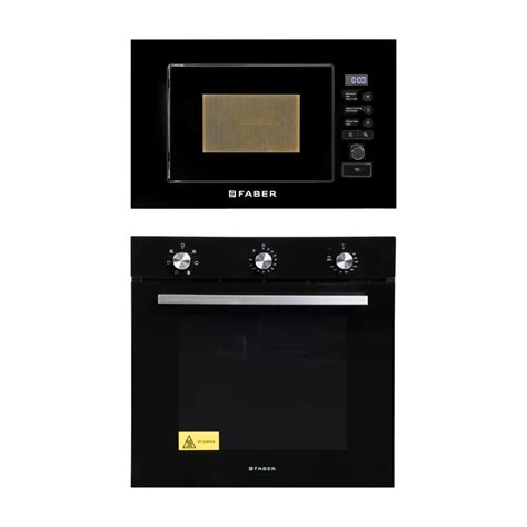 Faber Built In Oven FBIO 80L 6F BK + Faber Built-In Microwave FBI MWO ...