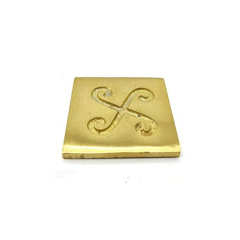 Vastu Remedy Brass Spiral Block for Correcting North-West Directional ...