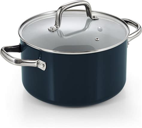 Amazon.com: Cook N Home Non Stick Stock Pot with Lid, 6-Quart Hard ...