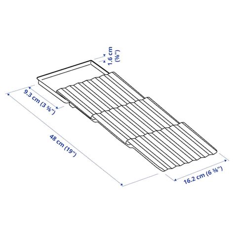 UPPDATERA spice rack, anthracite, 20x50 cm (77/8x195/8") - IKEA