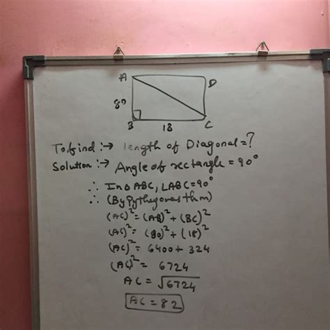 The sides of a rectangular field are 80 m and 18 m respectively. Find ...