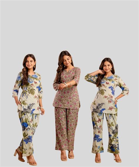 Buy Pure Cotton Night Suits Set For Women & Girls - CLOTHYCORP – Clothy ...