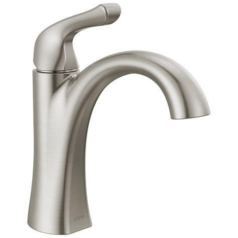 Delta Arvo Spotshield Brushed Nickel Single Hole 1-Handle WaterSense ...