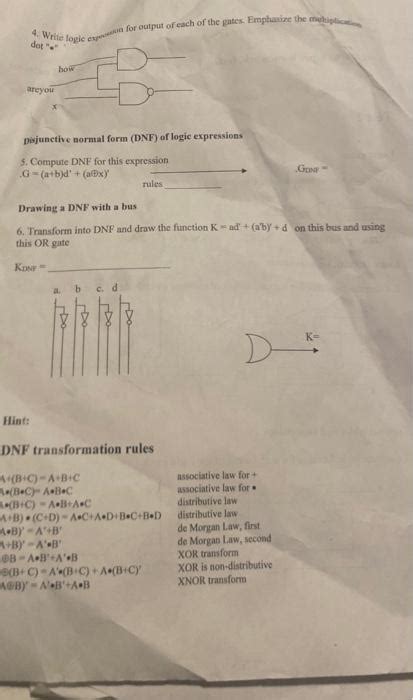 Image result for Disjunctive Normal Form Examples