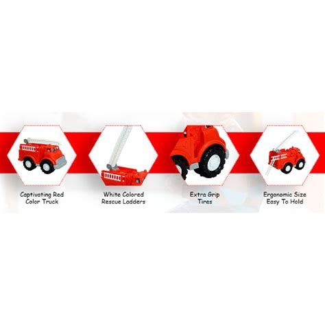 Goyal's Fire Brigade Ambulance Toy Vehicle with Fire Rescue Ladders