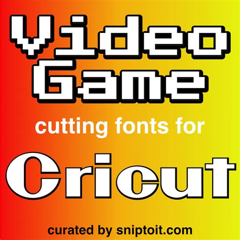 Video game fonts for Cricut/Silhouette | Collection | FontSpace