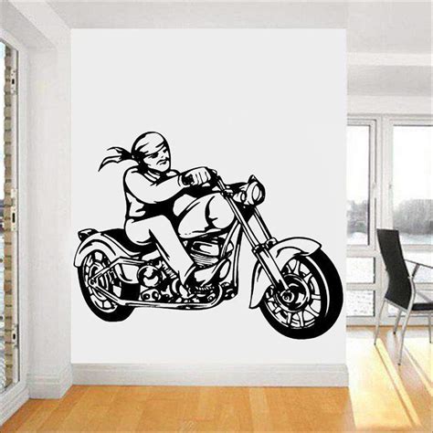 Buy GADGETS WRAP Wall Stickers Chopper Bike Driver Speed Vinyl Cool ...