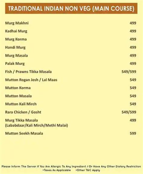 Menu at The Ancient Barbeque & Bar, Noida