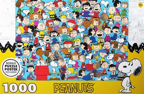 Peanuts Gang Jigsaw Jigsaw Puzzle With Bonus Poster (Includes Rare Cha ...