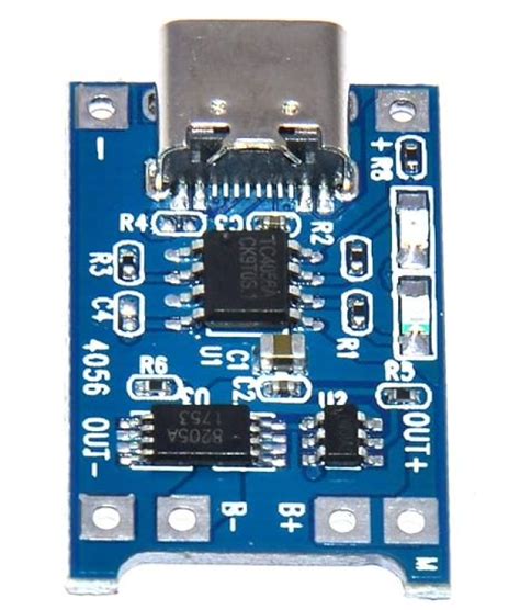 TP4056 Adjustable 1A Li-ion lithium Battery Charging Module C Type with ...