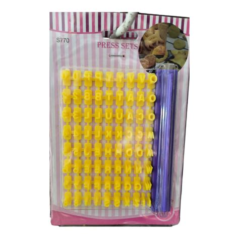 Alphabet Stamps Press set Small Yellow – Bakersmart