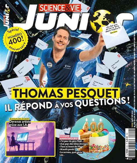 Science et Vie Junior N°400 du 14 décembre 2022 à télécharger sur iPad