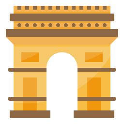 Arc de triomphe - Free monuments icons