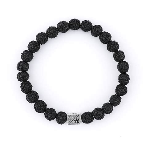 Black Rudraksha Beads Bracelet – Prinjal Jewels
