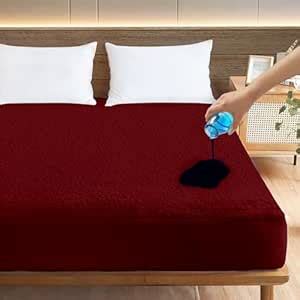 Buy Ayka Waterproof Cotton Terry Mattress Protector King Size ...