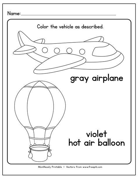 Transportation Coloring Worksheet 的图像结果
