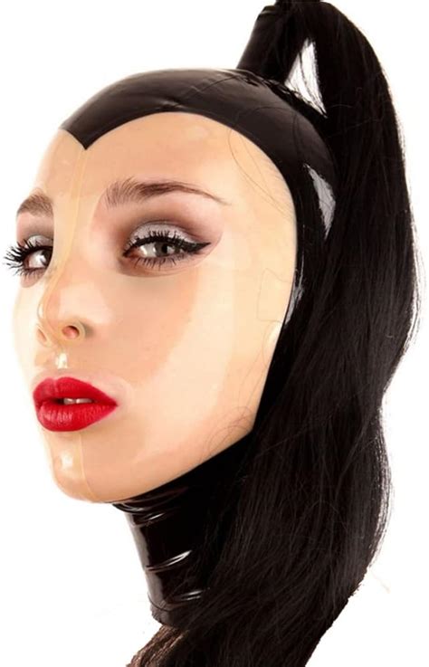 LEIMI Latex Hood Women Gummi Rubber Full Cover Mask Big India | Ubuy