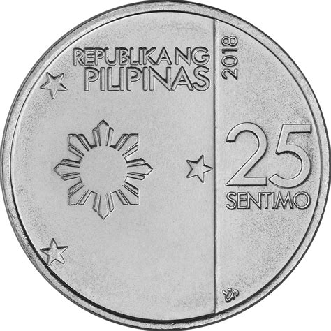 25 Sentimo (BSP seal type 1) - Philippines – Numista