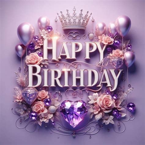 Purple Happy Birthday Images