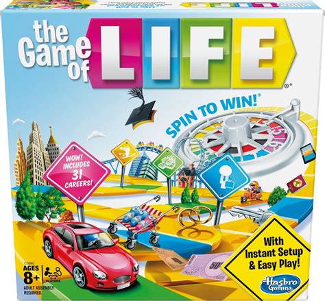 Brandclub - Hasbro Gaming The Game of Life Board Game, Family Games for ...