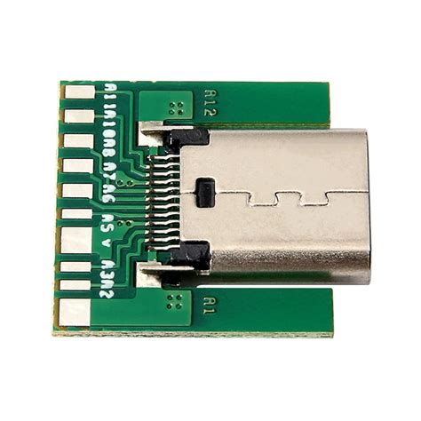 Buy Teansic 2Pcs DIY 24pin USB 3.1 Type C Female Socket Connector SMT ...