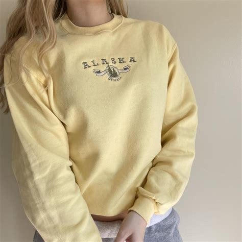 Rare vintage Alaska pastel hoodie Excellent... - Depop