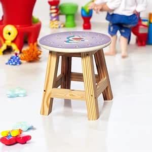 LUXURY ARTS - Wooden Kids Stool with Doremon Print | Sturdy ...