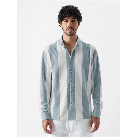 Buy The Souled Store Original Textured Stripes: Arctic White Men Knit ...