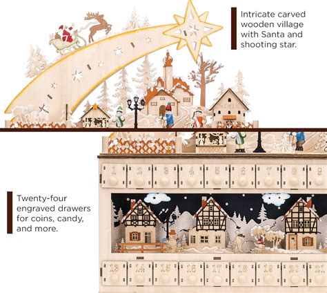 BestChoiceProducts Best Choice Products Wooden Christmas Advent India ...