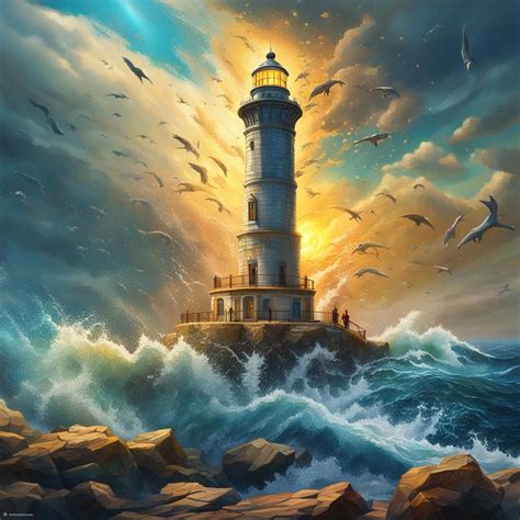The Pharos of Alexandria lighthouse - AI Generated Artwork - NightCafe Creator